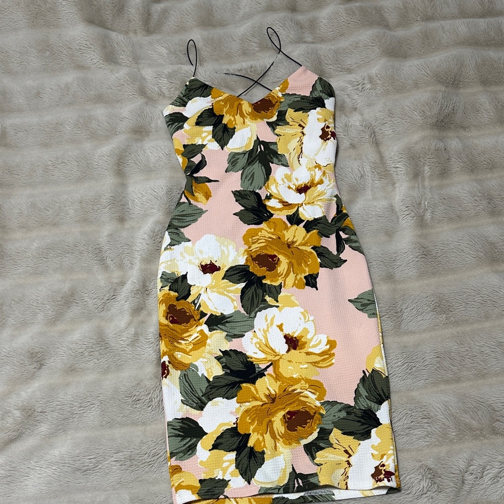Floral Spaghetti Strap Dress